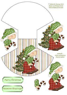 Christmas Boy Rocker Card
