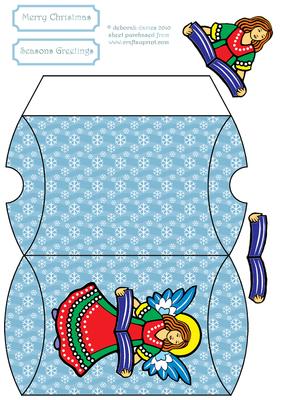 Christmas Angel Pillow Box