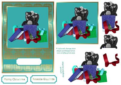 Christmas Skunk Quick Card