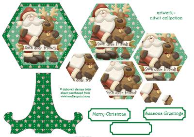 Deer Friends Pyramage Plate Card