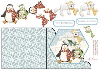 Polar Bear and Friends Rocker Card