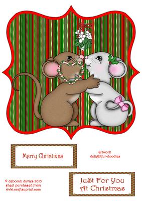 Christmouse Love Large Topper