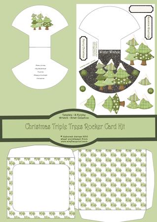 Christmas Triple Tree Rocker Card Kit
