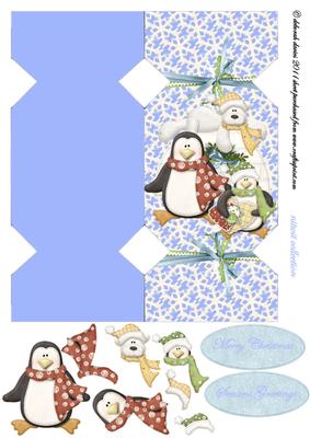 Polar Bear and Friends Cracker Card