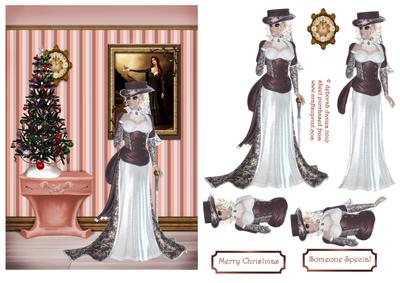 Vintage Christmas Lady