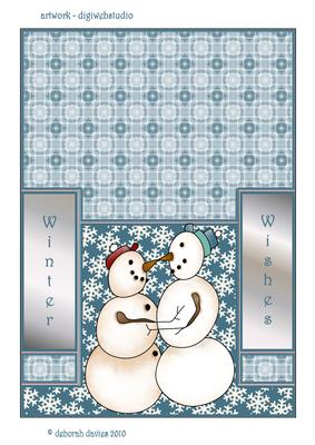 Cold Noses Staggerfold Card