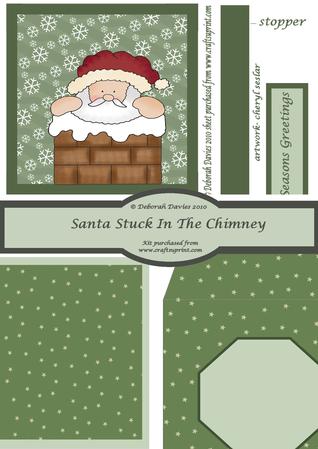 Santa Stuck in the Chimney Kit