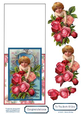 Floral Cupid Over the Edge