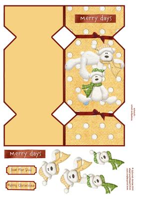 Beary Merry Days Cracker Card