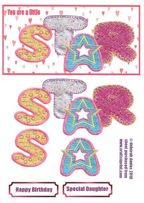 Little Star Dl Card