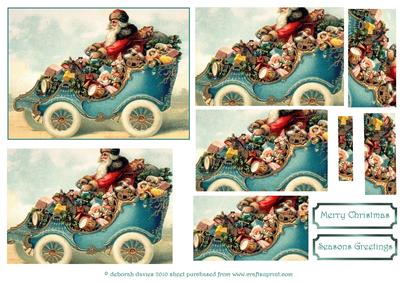 Santa Car Pyramage