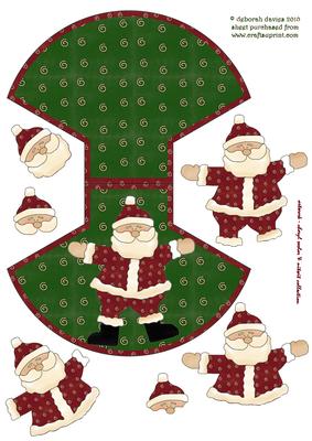 Happy Santa Rocker Card