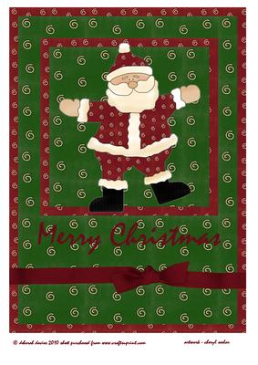 Happy Santa Large Topper