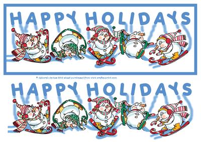 Happy Holidays Dl Card