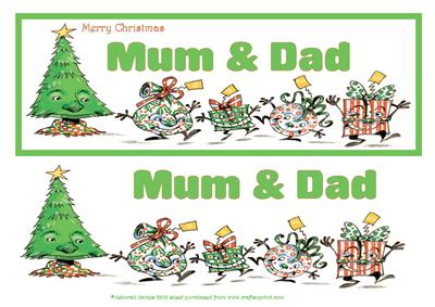 Merry Christmas Mum & Dad Dl