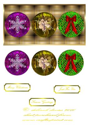 Chrristmas Baubles Dl