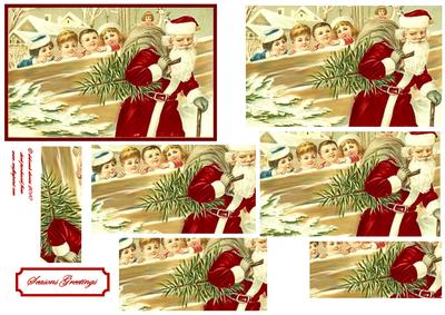 Kids Watching Santa