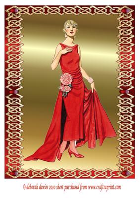 Red Diamonds Large Topper