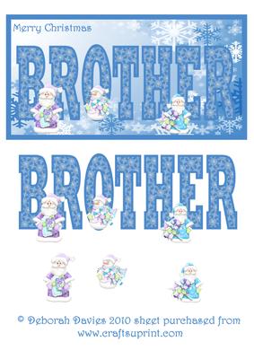Merry Christmas Brother Dl.