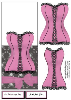 Pink Valentines Corset Over the Top