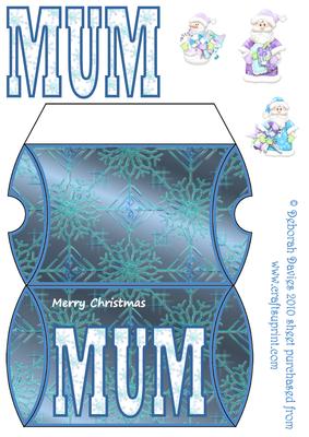 Merry Christmas Mum Pillow Box