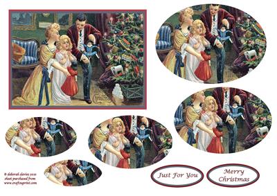 Vintage Christmas Morning Pyramage