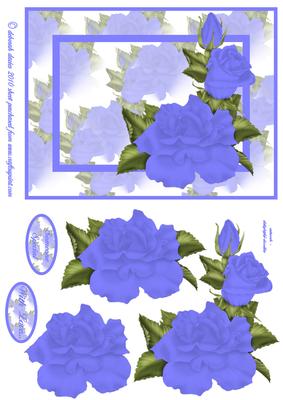 Blue Moon Rose Quick Card