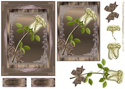 A Simple Rose in Taupe