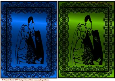 2 A5 Metalic Toppers - Green & Blue