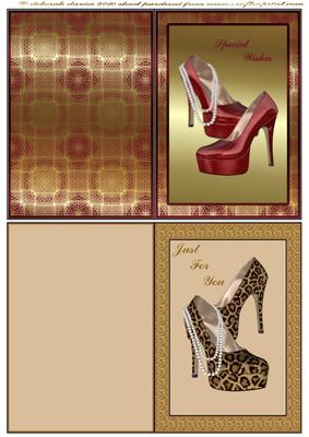 Shoes to Die for Print & Cut Cards