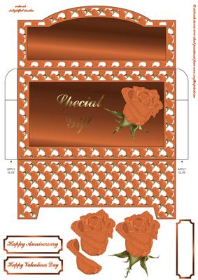 Peach Rose Money Wallet