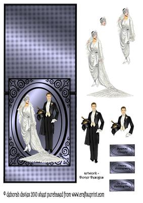 Wedding Day Delight Over the Edge Blue