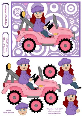 Girly Jeep Step by Step