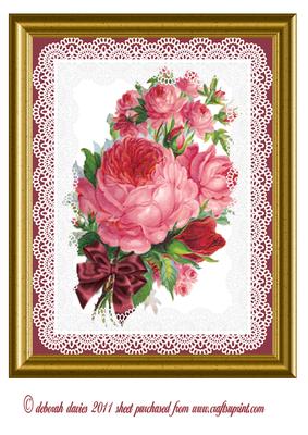 Lacy Floral Large Topper