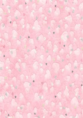 Heart on Pink Vellum