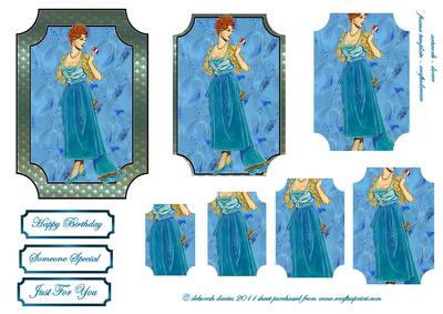 Vintage in Aqua Pyramage
