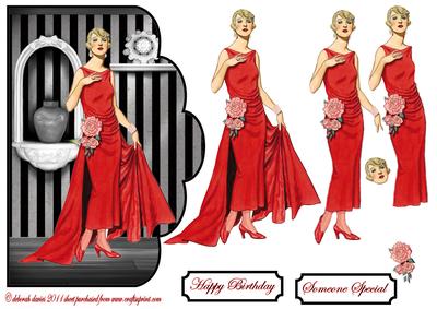 Red Deco Lady