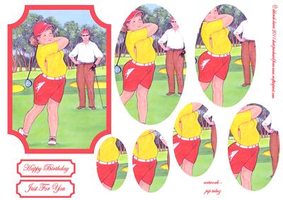 Lady Golfer Pyramage