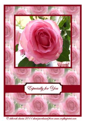 My Pink Rose Topper