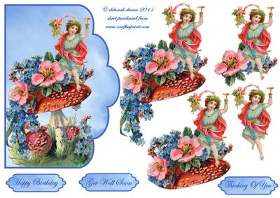 Floral Fairy Scallop Edge