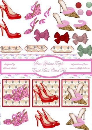 Shoes Galore Triple Easel Twist Card Kit