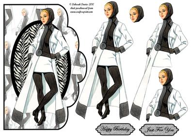 Black N White Beauty Scallop Edge