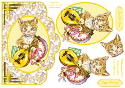 Musical Cat Scallop Edge