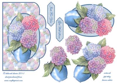 Floral Vase Scallop Edge