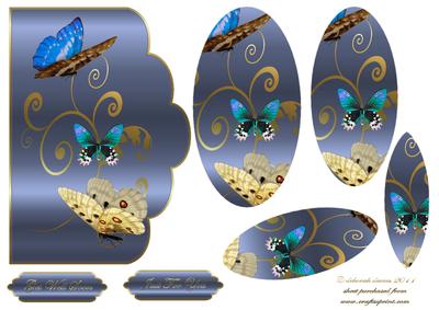 Butterfly Fantasy Scallop Edge