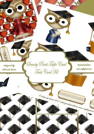 Smarty Pants Triple Easel Twist Card Kit