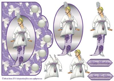 Lilac Deco Scallop Edge