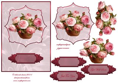 Bowl of Roses Cardfront