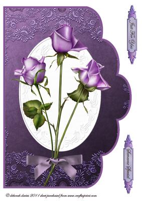 Lavender Roses Topper