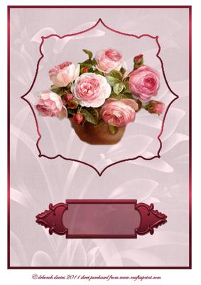 Bowl of Roses Cardfront